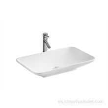 Lavabo blanco de cerámica del arte chino de las mercancías sanitarias populares